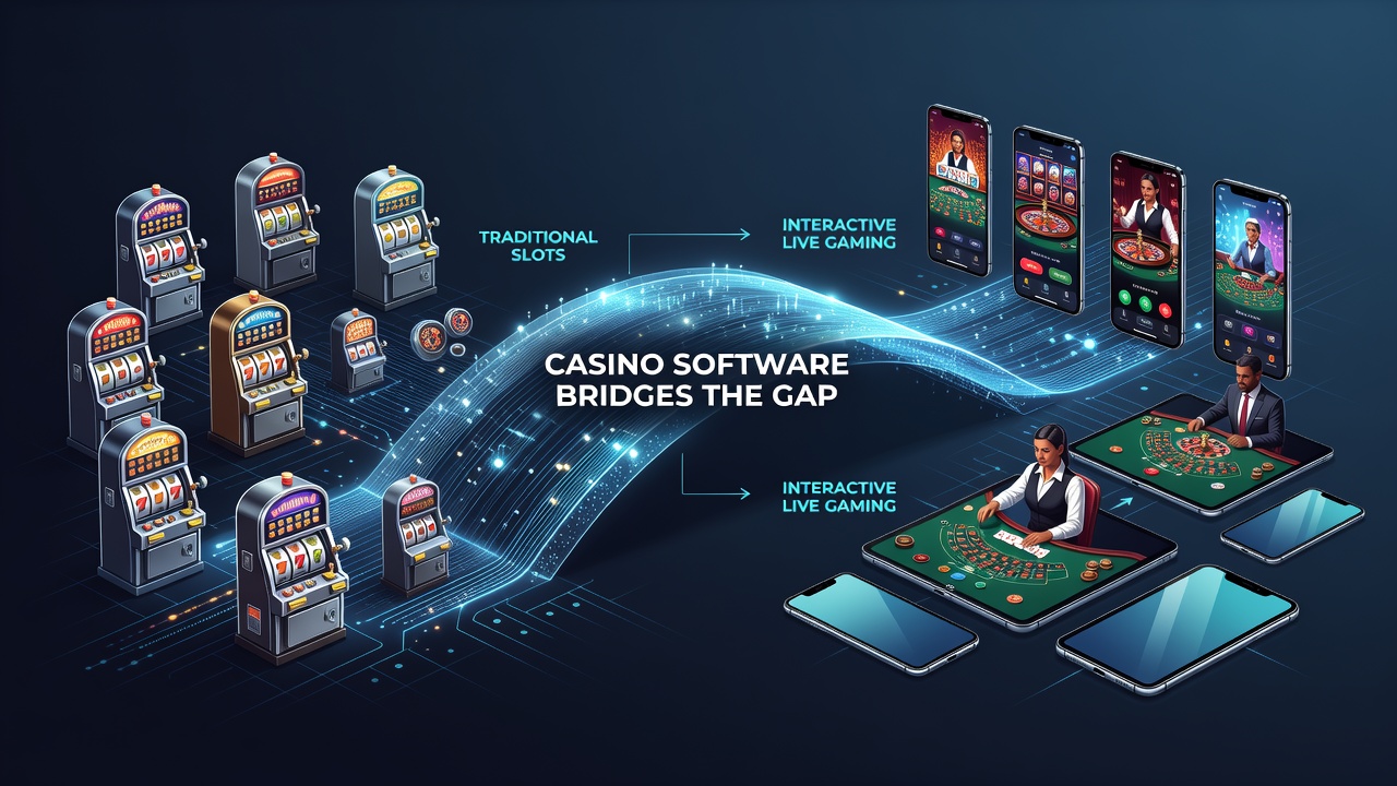 Mobile device screen showing enhanced bonus meter that accumulates rewards from both slot spins and live table bets in a single interface