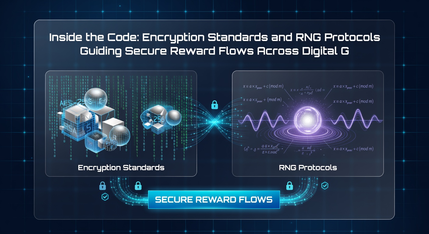 Abstract representation of secure data flows between gaming servers and player devices with highlighted encryption keys