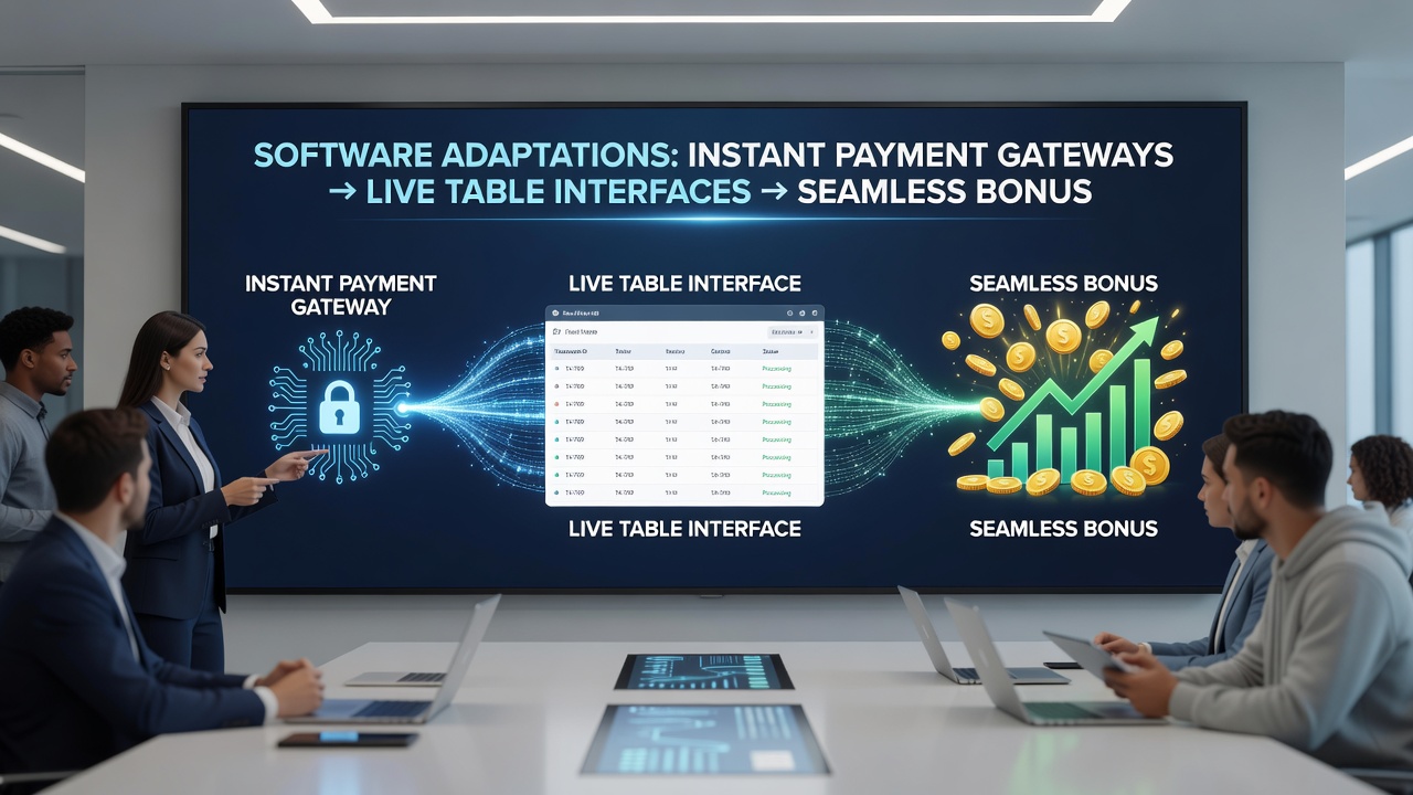 Mobile device displaying integrated live table interface with instant bonus activation from payment gateway