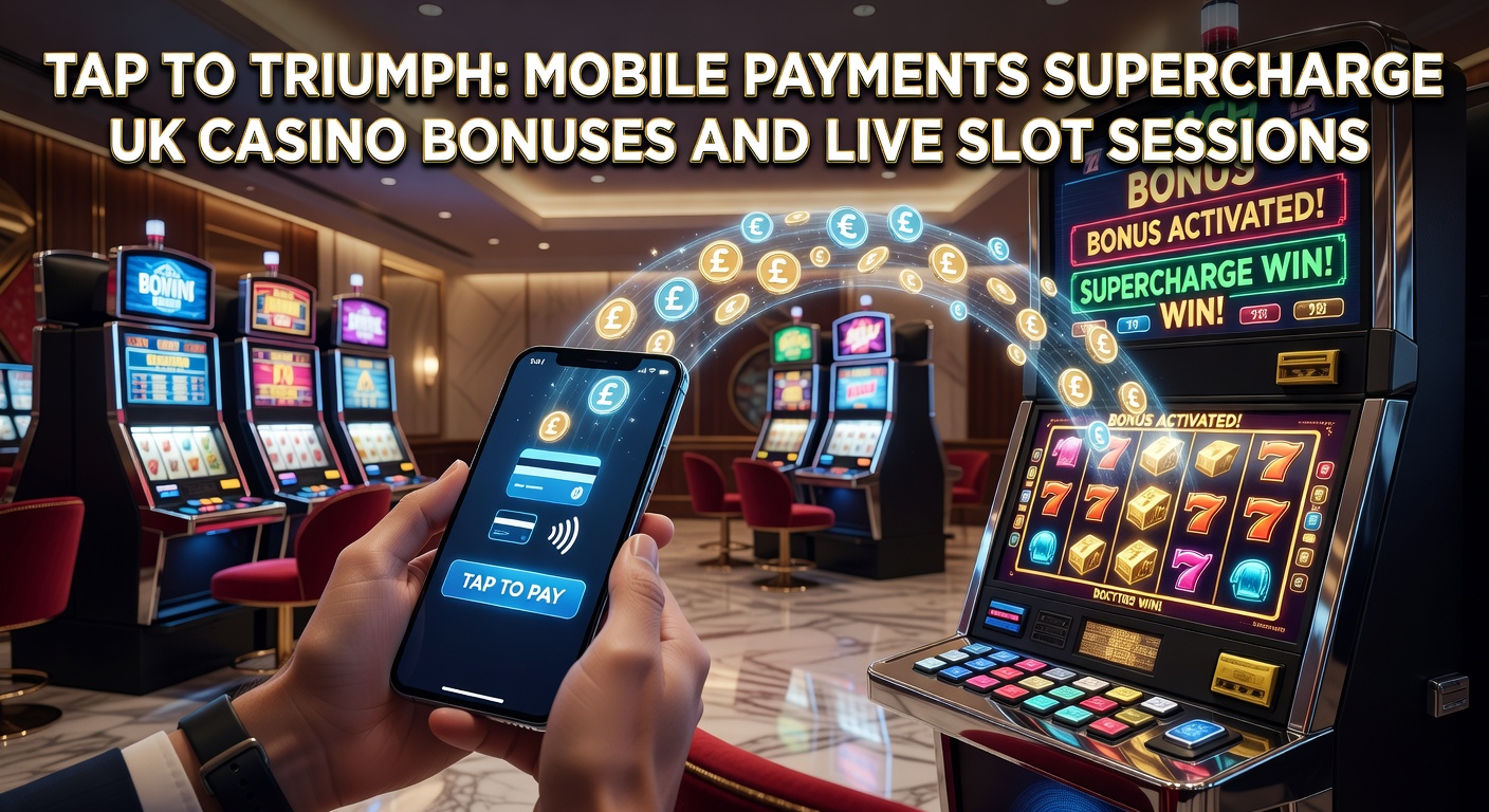 Smartphone displaying a quick tap-to-pay transaction unlocking a casino bonus on a vibrant slot game screen